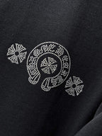 Crystal Cross Logo Black T-Shirt™