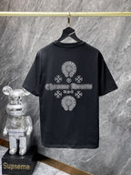 Crystal Cross Logo Black T-Shirt™