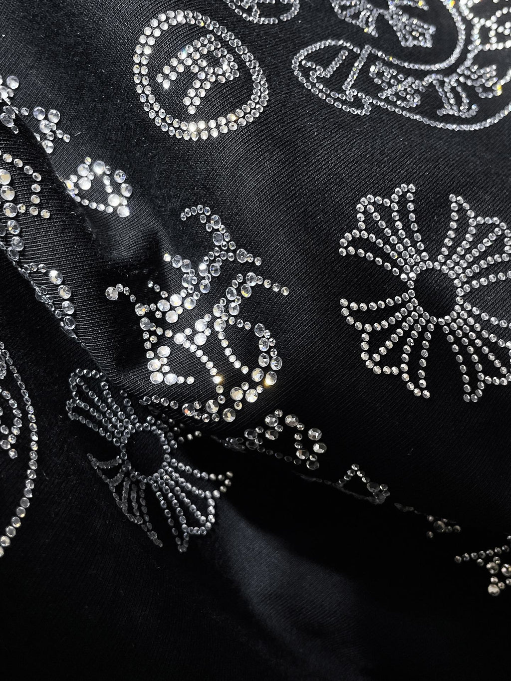 Crystal Cross Logo Black T-Shirt™