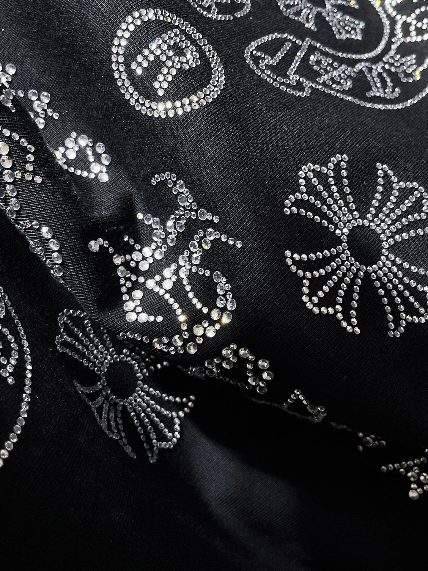 Crystal Cross Logo Black T-Shirt™