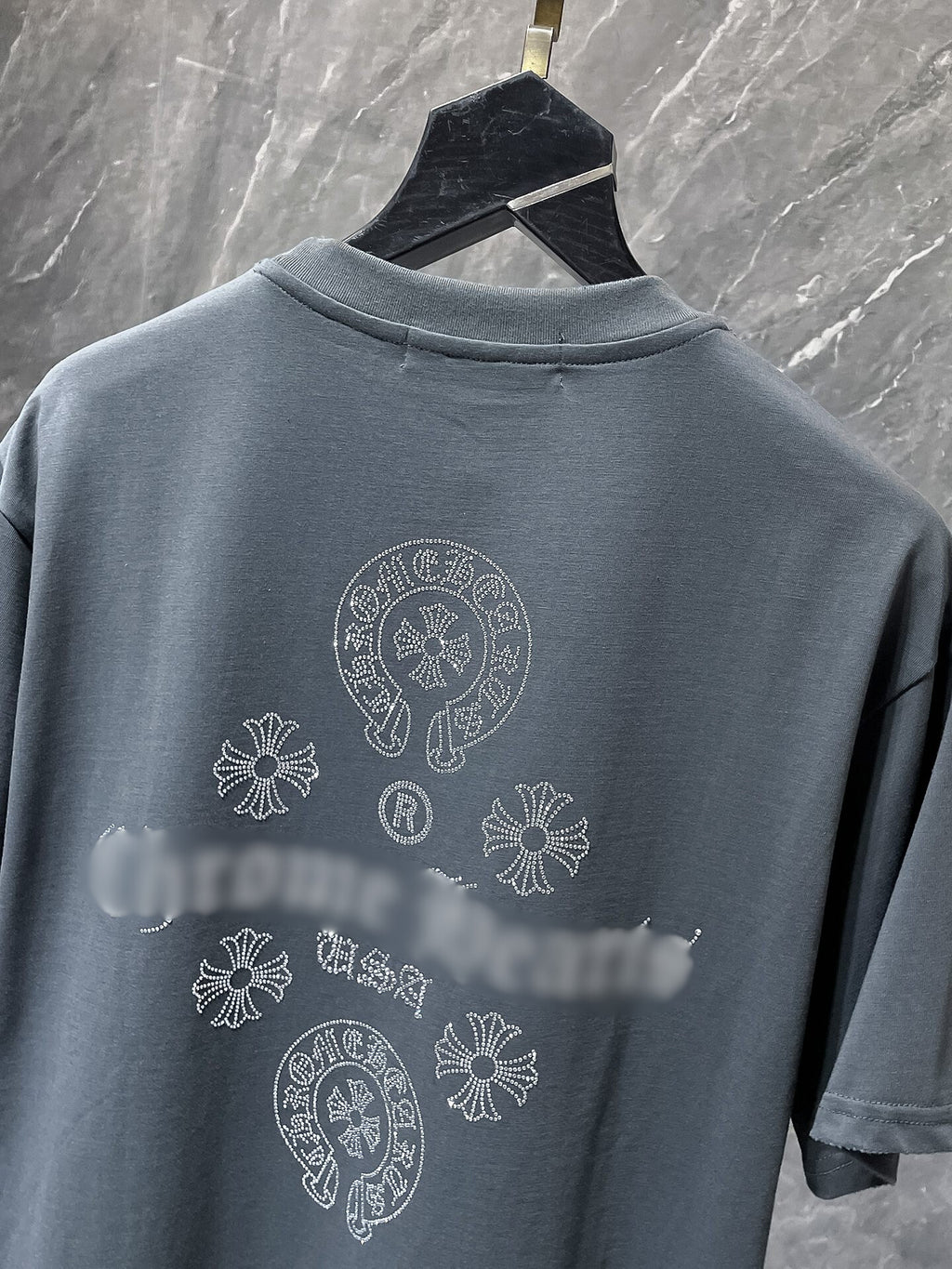Crystal Cross Logo Grey T-Shirt™