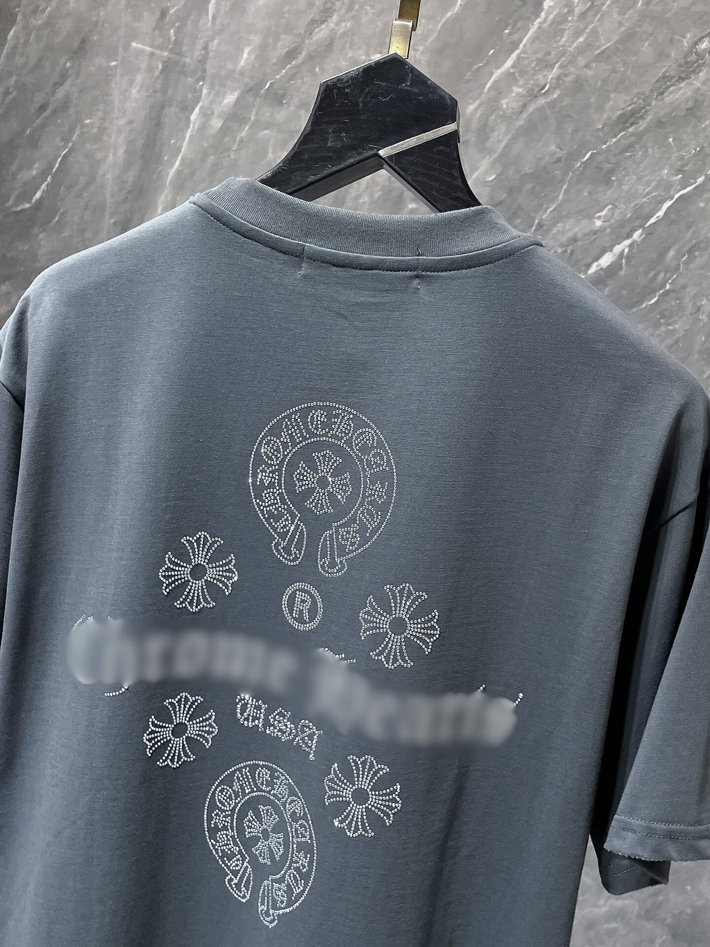 Crystal Cross Logo Grey T-Shirt™