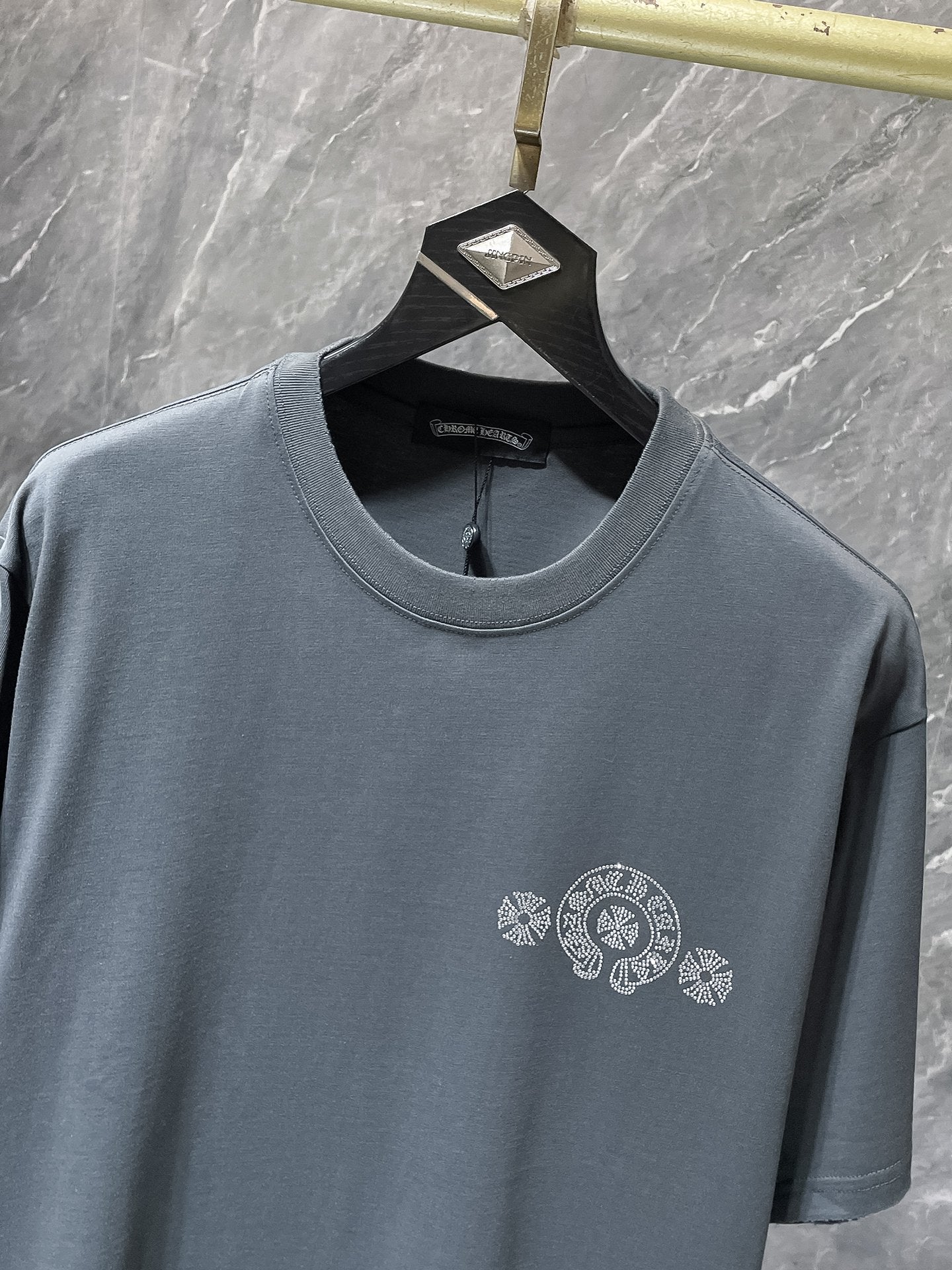 Crystal Cross Logo Grey T-Shirt™