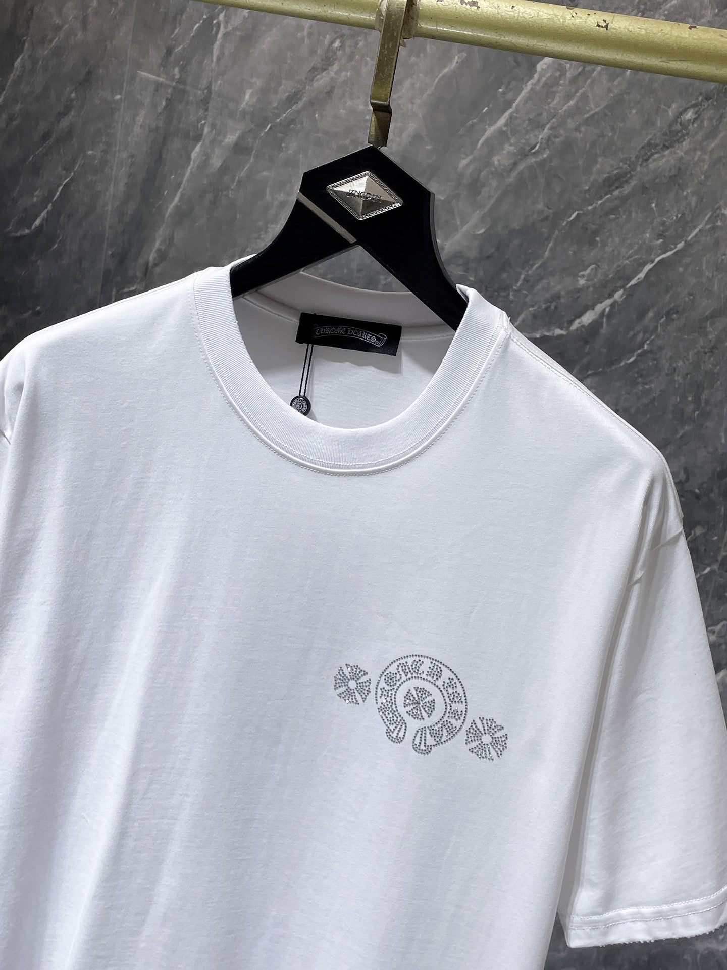 Crystal Cross Logo White T-Shirt™