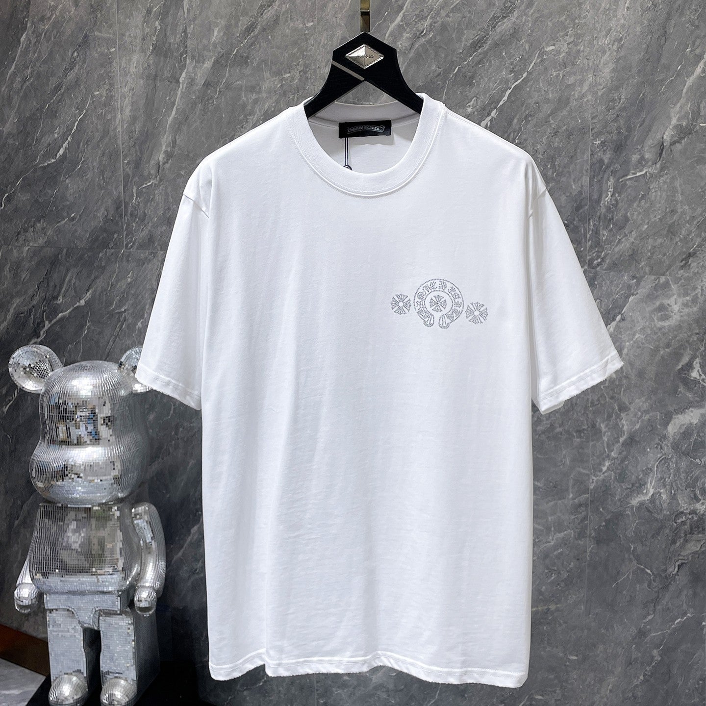 Crystal Cross Logo White T-Shirt™