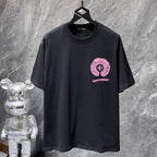 Pink Spray Horseshoe Black T-Shirt™