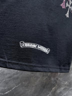 Rhinestone Cross Graphic Black T-Shirt™