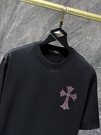 Rhinestone Cross Graphic Black T-Shirt™