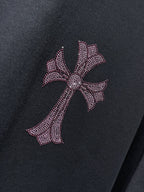 Rhinestone Cross Graphic Black T-Shirt™