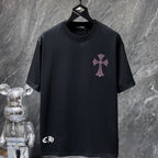 Rhinestone Cross Graphic Black T-Shirt™