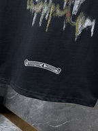 Paint Smear Horseshoe Black T-Shirt™