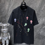 Paint Splatter Cross Black T-Shirt™