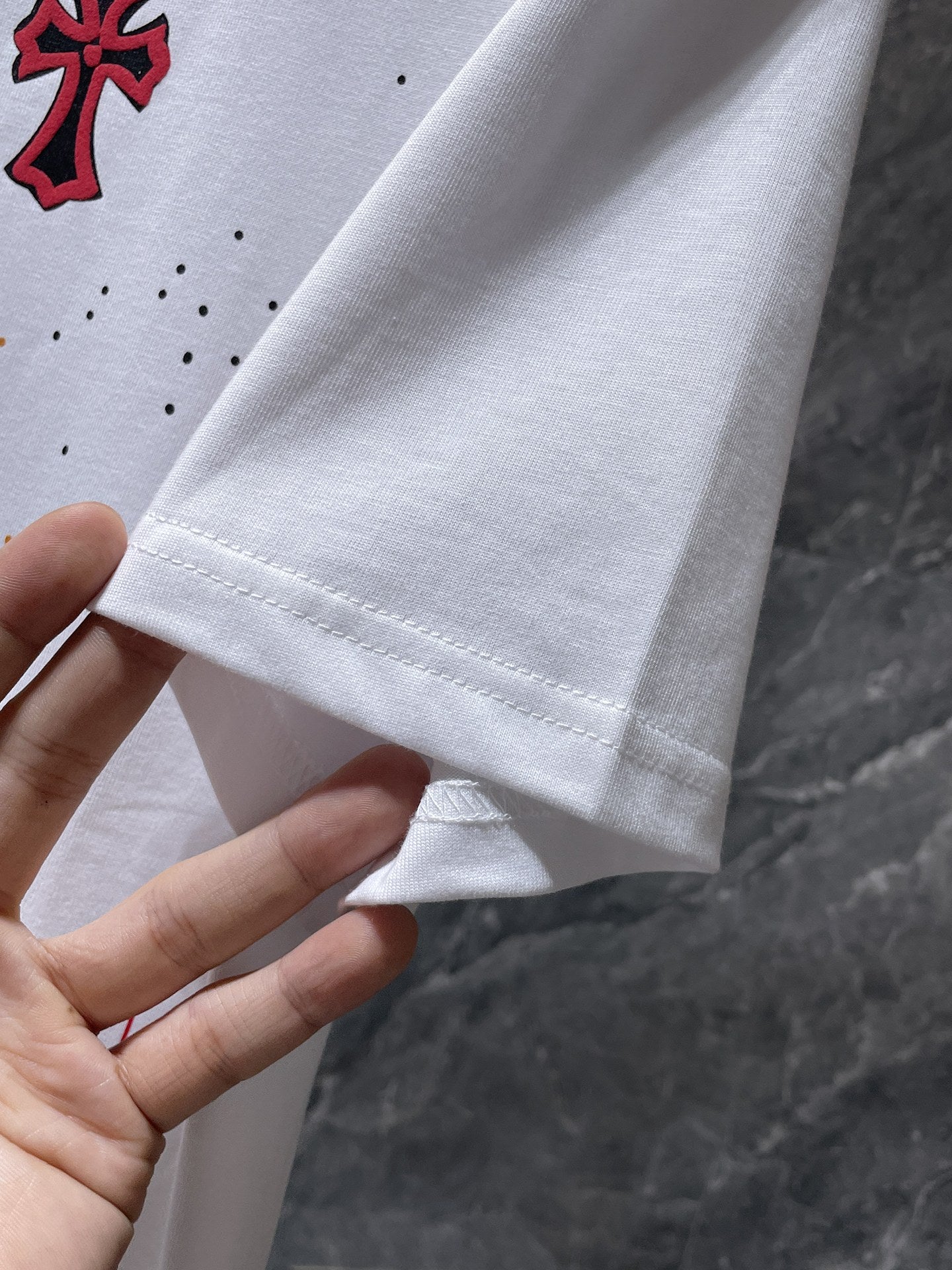 Paint Splatter Cross White T-Shirt™