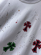 Paint Splatter Cross White T-Shirt™