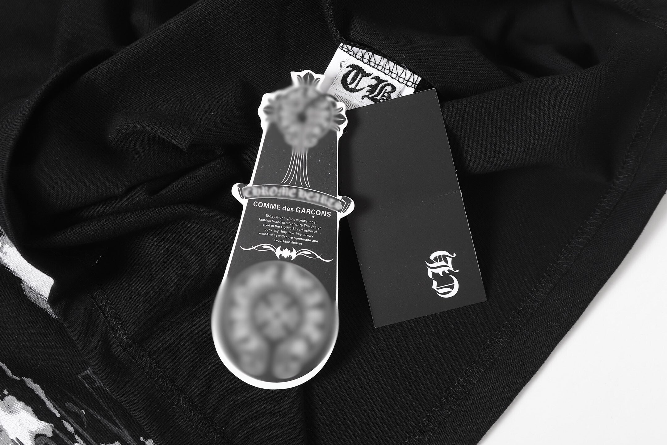Painted Triple Cross Graphic Black T-Shirt™