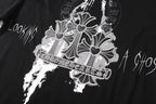 Painted Triple Cross Graphic Black T-Shirt™