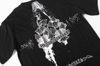 Painted Triple Cross Graphic Black T-Shirt™