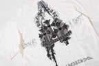 Painted Triple Cross Graphic White T-Shirt™