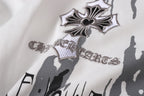 Painted Triple Cross Graphic White T-Shirt™
