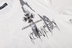 Painted Triple Cross Graphic White T-Shirt™