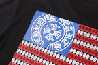 USA Flag Graphic Black T-Shirt™
