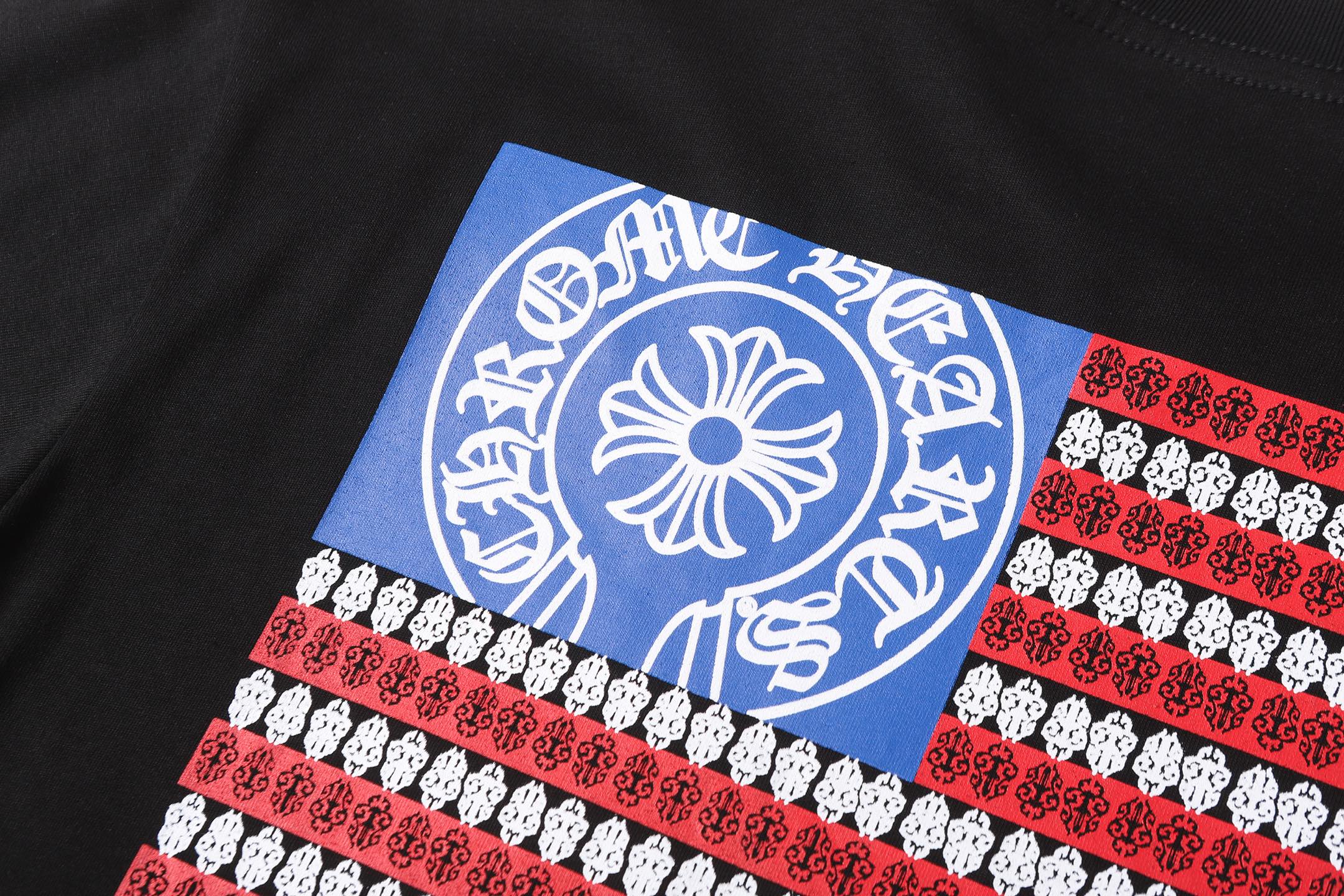 USA Flag Graphic Black T-Shirt™