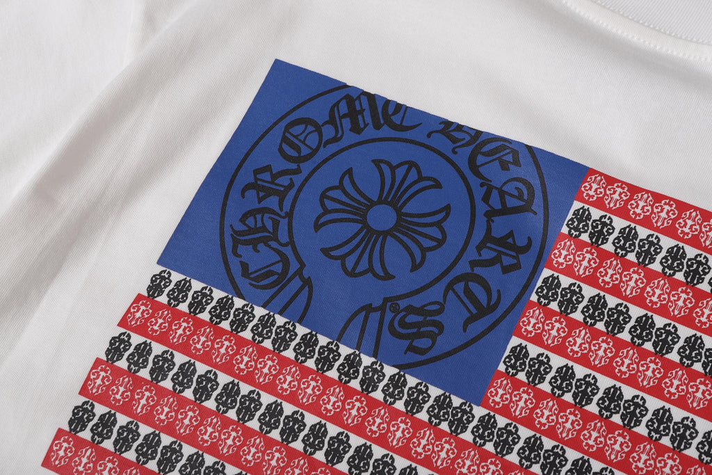 USA Flag Graphic White T-Shirt™