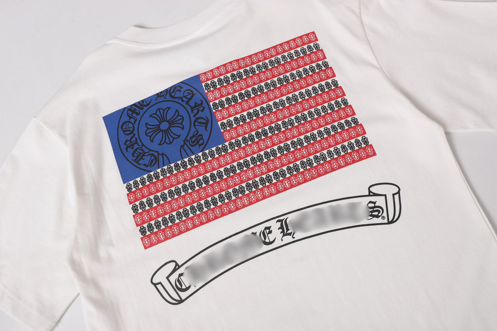 USA Flag Graphic White T-Shirt™