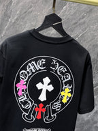 Multicolor Cross Horseshoe Black T-Shirt™