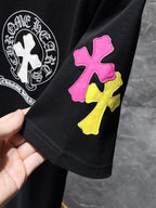 Multicolor Cross Horseshoe Black T-Shirt™