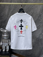 Multicolor Cross Horseshoe White T-Shirt™