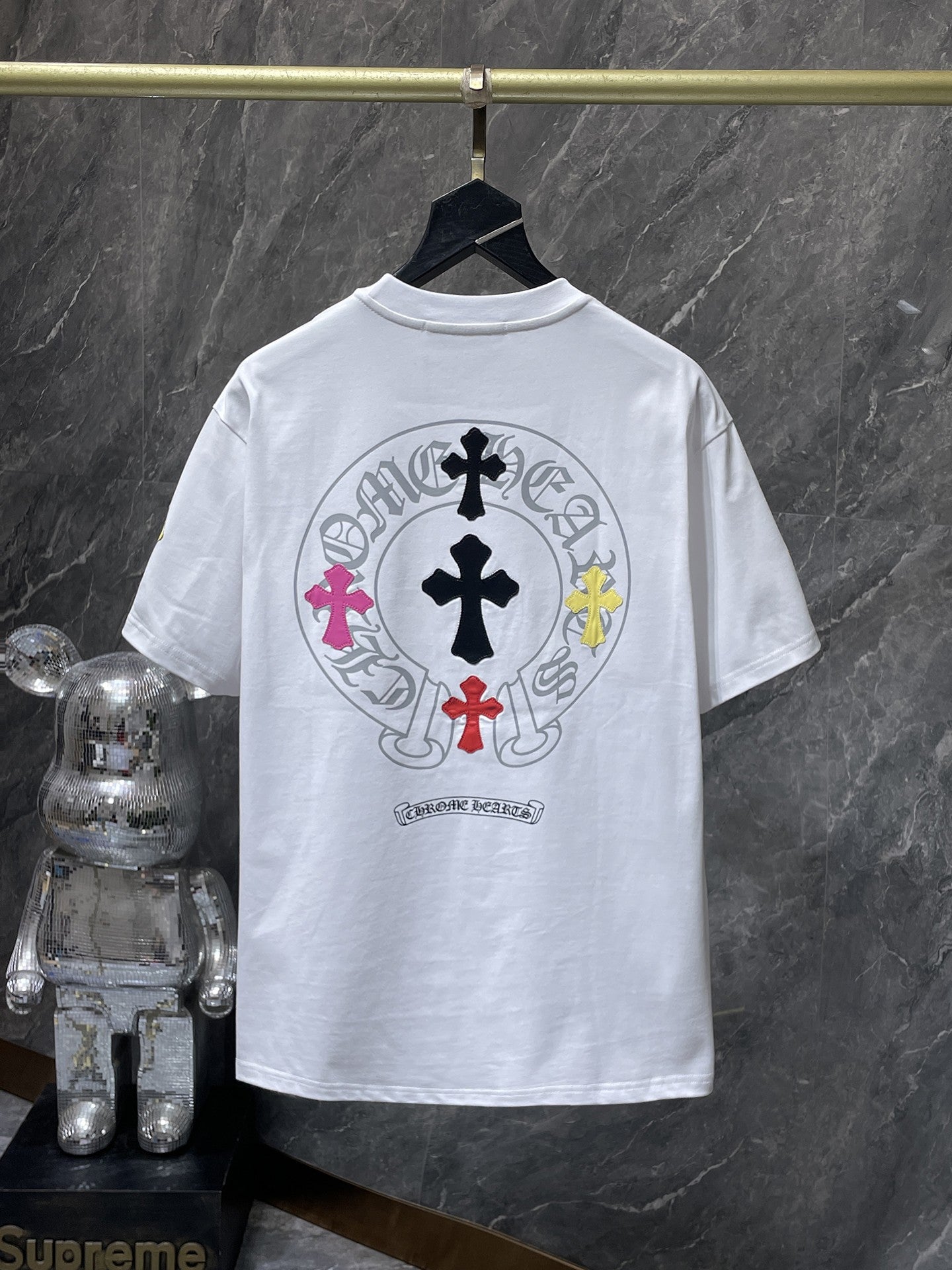 Multicolor Cross Horseshoe White T-Shirt™