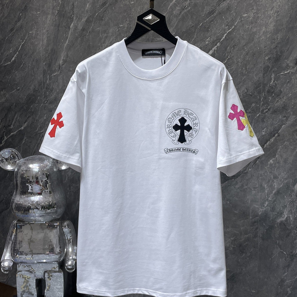 Multicolor Cross Horseshoe White T-Shirt™