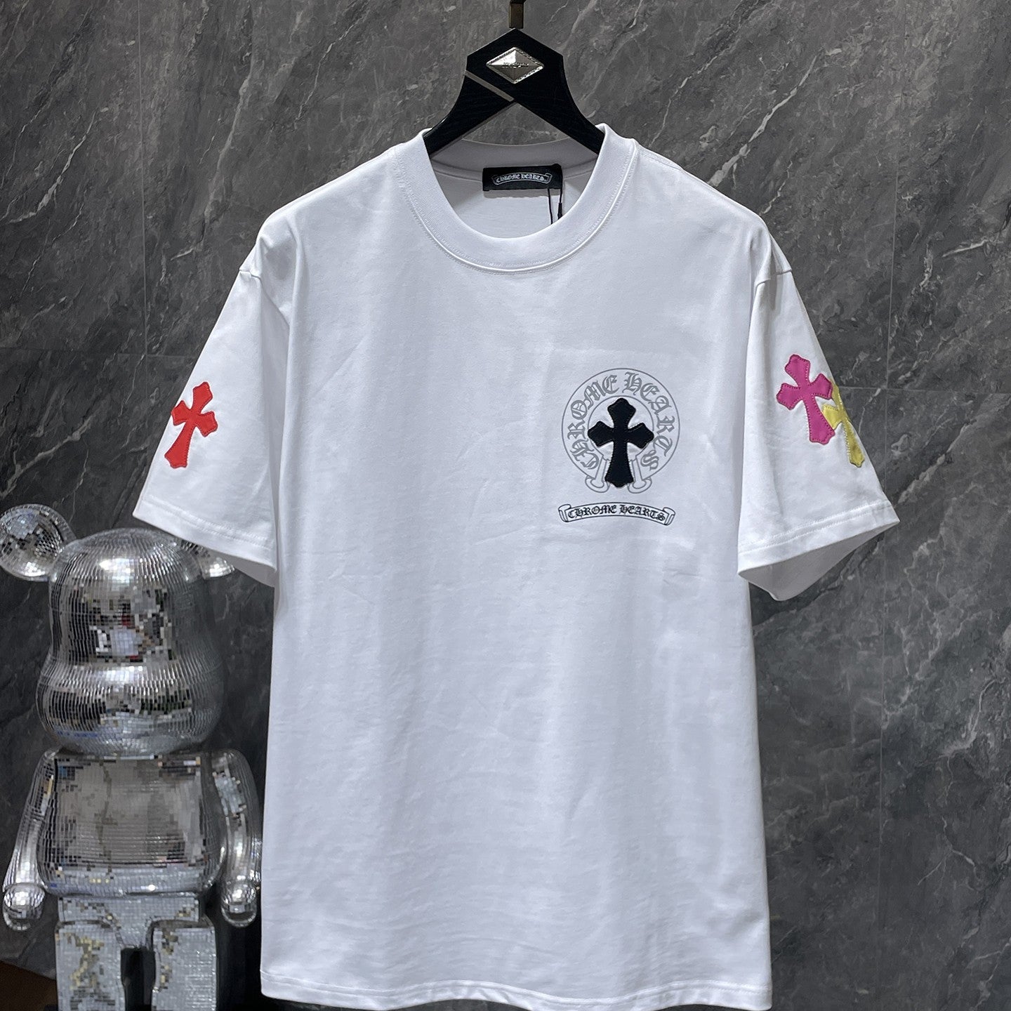 Multicolor Cross Horseshoe White T-Shirt™