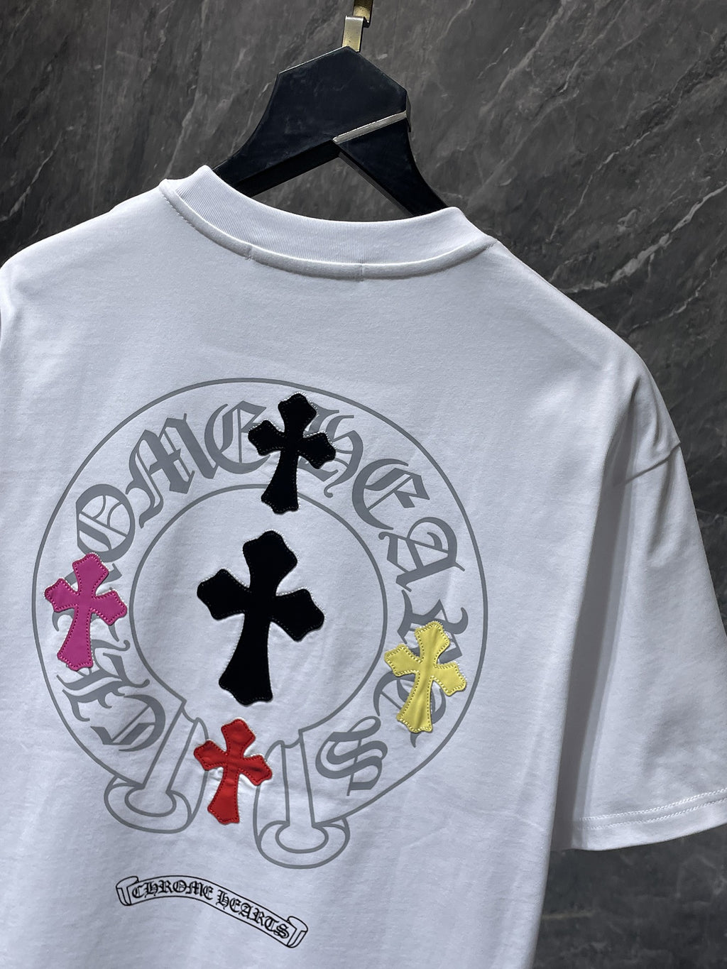 Multicolor Cross Horseshoe White T-Shirt™