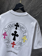 Multicolor Cross Horseshoe White T-Shirt™
