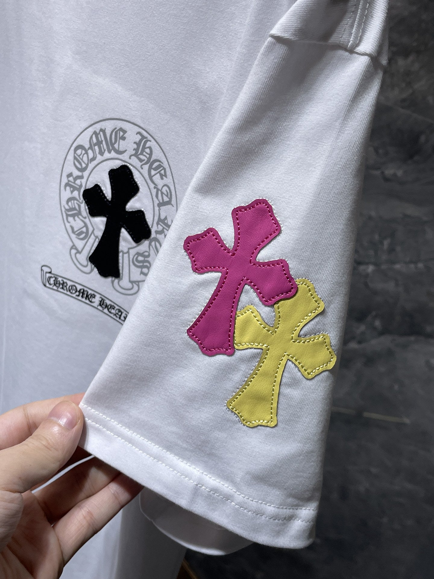 Multicolor Cross Horseshoe White T-Shirt™
