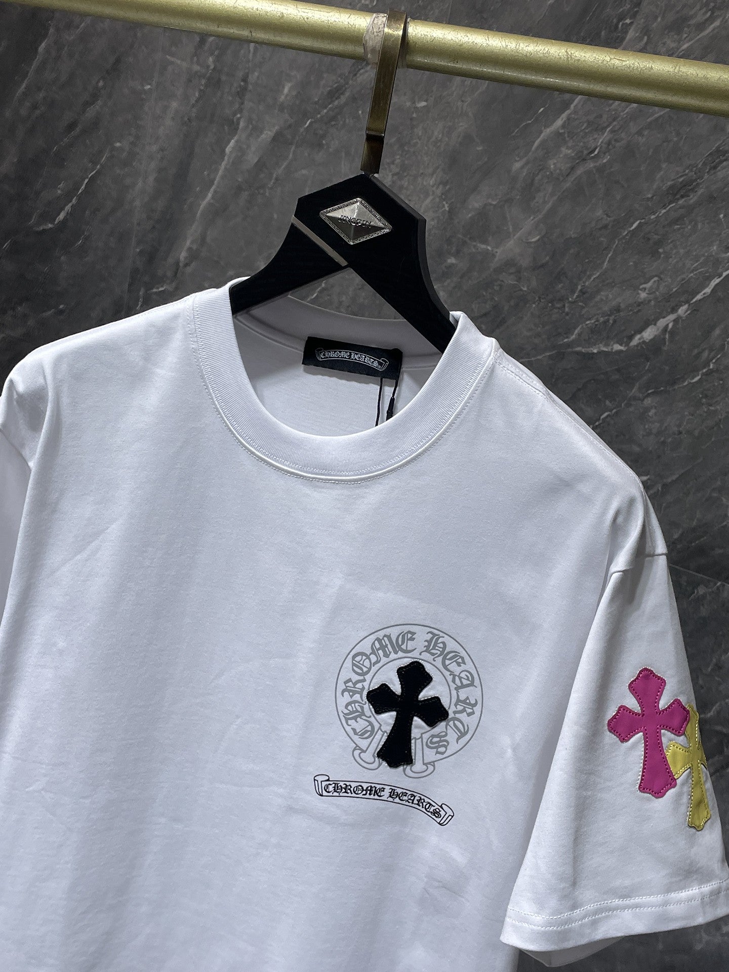 Multicolor Cross Horseshoe White T-Shirt™