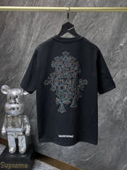 Multicolor Cross Cluster Black T-Shirt™
