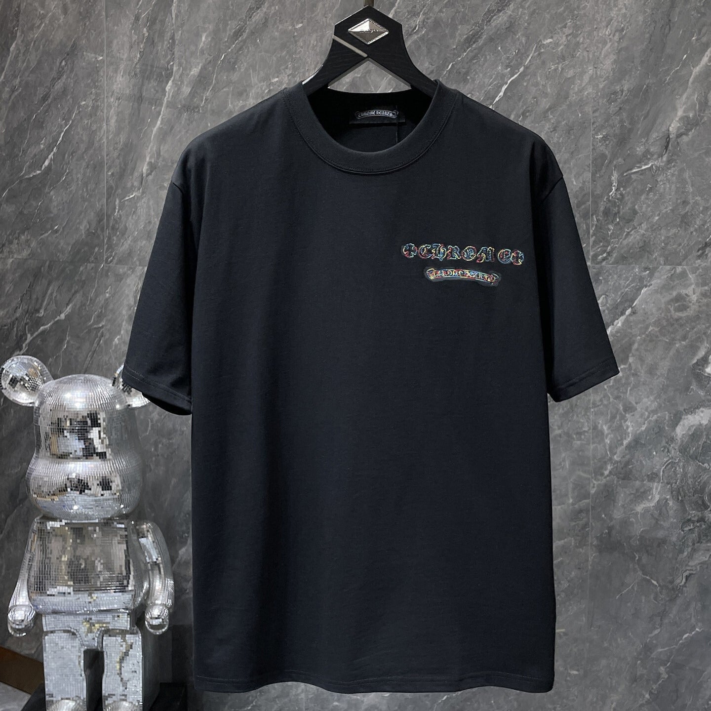 Multicolor Cross Cluster Black T-Shirt™