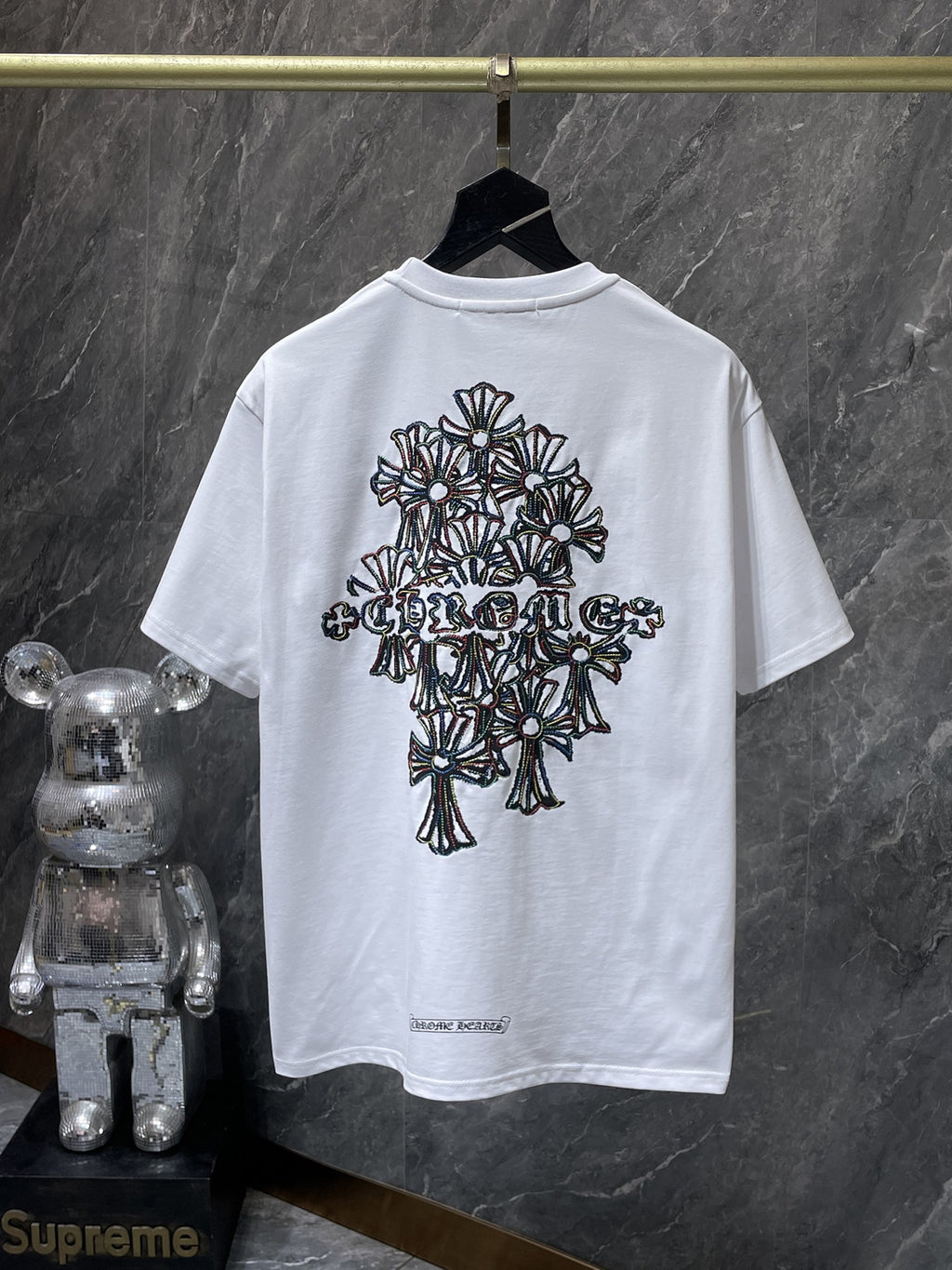Multicolor Cross Cluster White T-Shirt™
