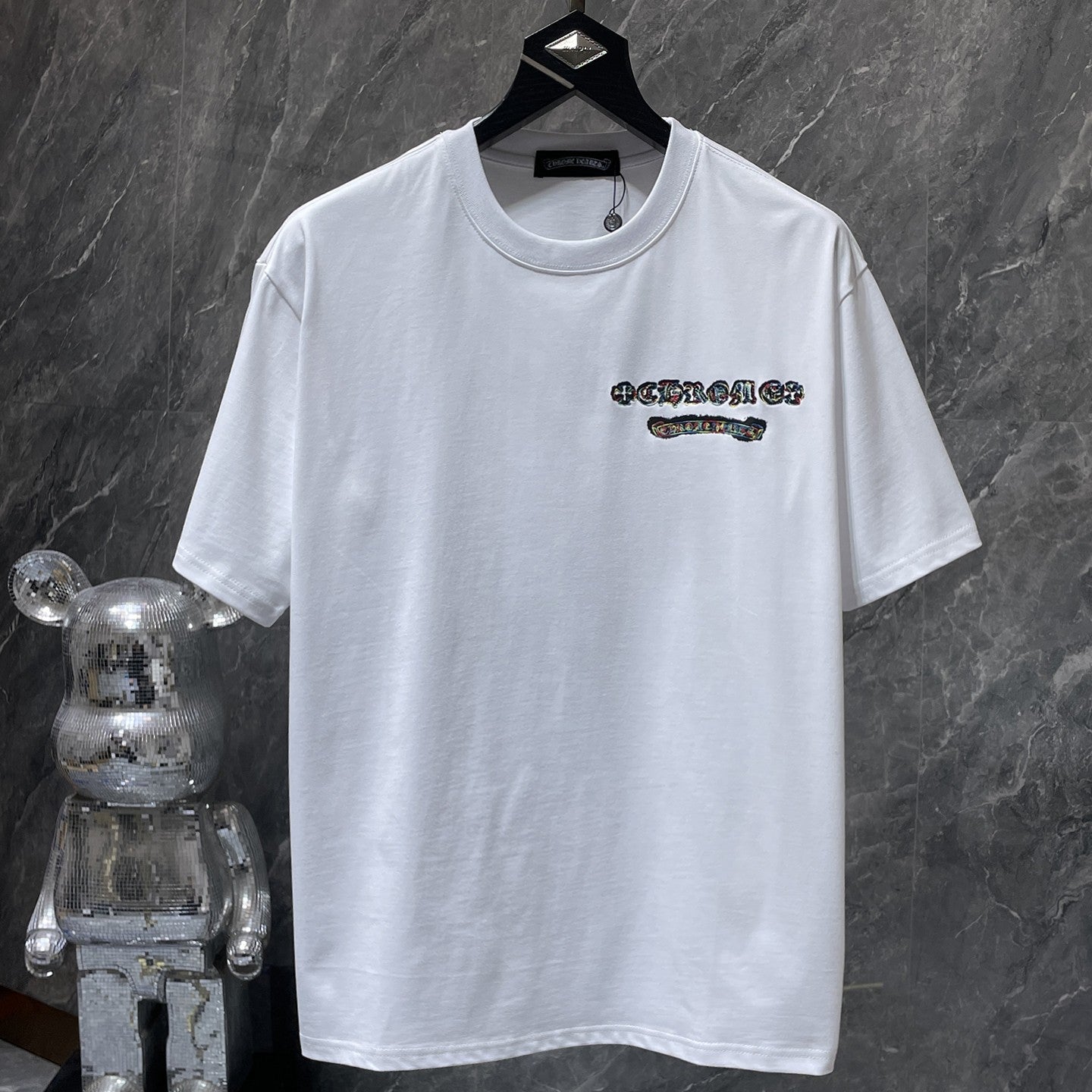 Multicolor Cross Cluster White T-Shirt™