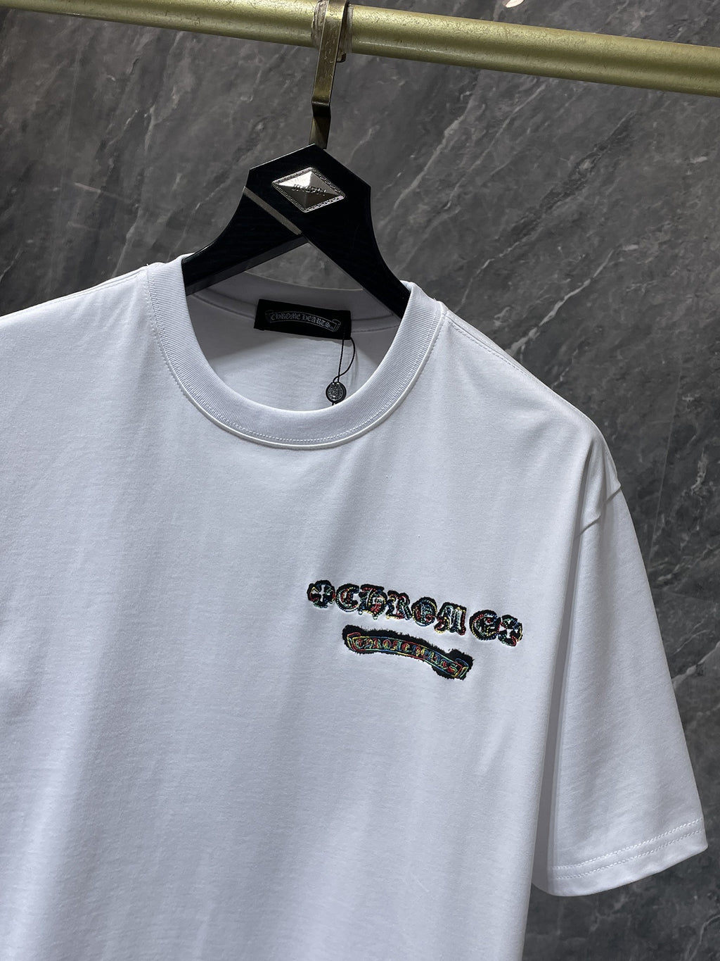 Multicolor Cross Cluster White T-Shirt™