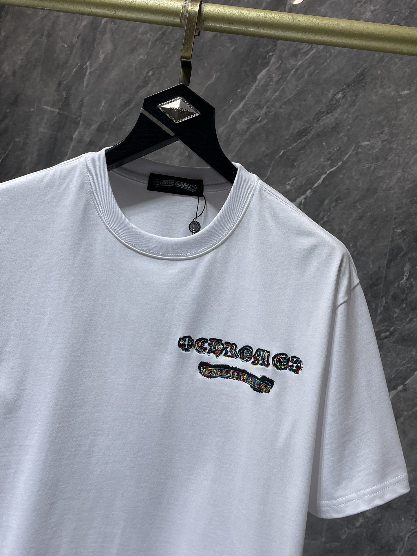 Multicolor Cross Cluster White T-Shirt™