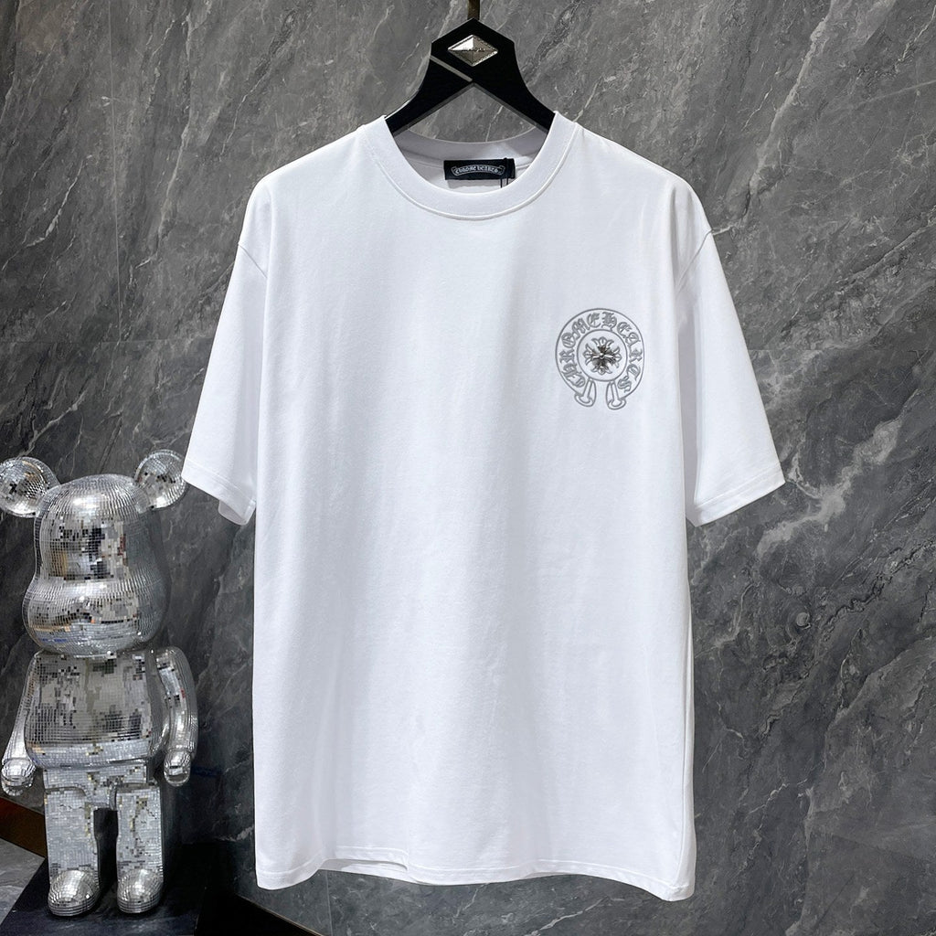 Horseshoe Logo Studded White T-Shirt™