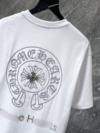 Horseshoe Logo Studded White T-Shirt™