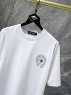Horseshoe Logo Studded White T-Shirt™