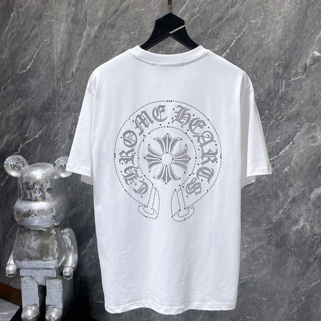 Dotted Horseshoe Cross White T-Shirt™