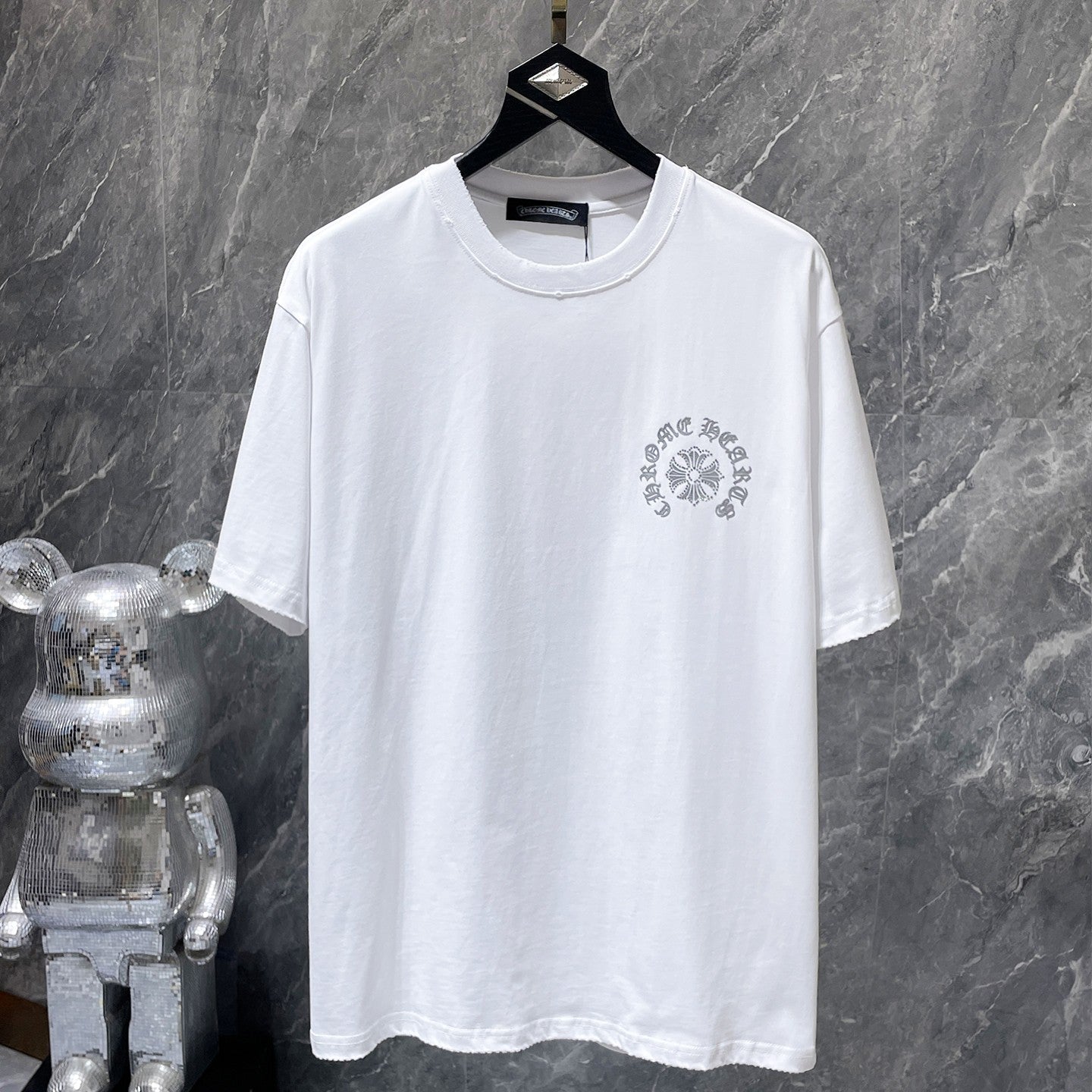 Dotted Horseshoe Cross White T-Shirt™