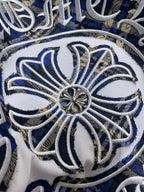Blue Plaid Horseshoe White T-Shirt™
